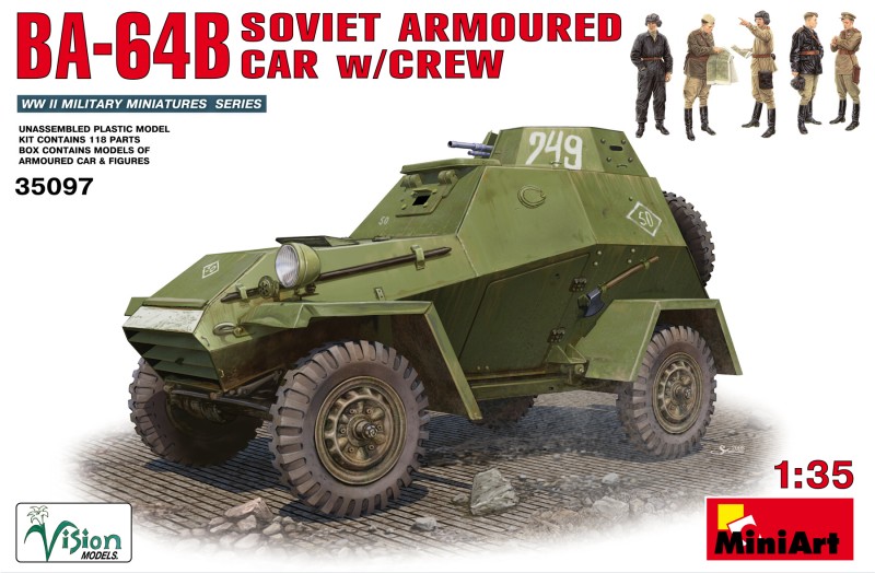 BA-64B Soviet armoured car w/CREW