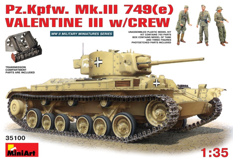 Pz.Kpfw.Mk.III 749(e) Valentine III w/CREW