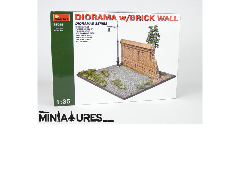 Diorama w/Brick wall