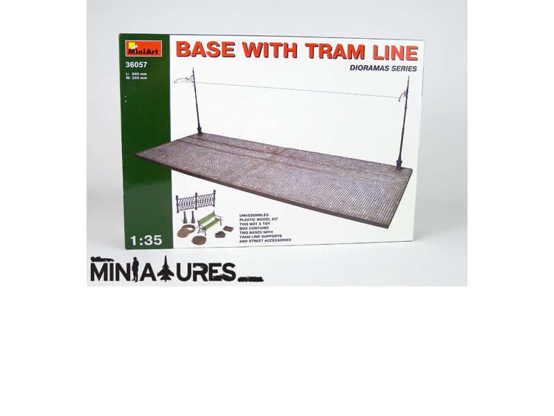 Base with tram line