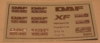 Nalepke oznake motorjev DAF XF 105