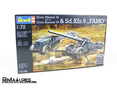 21cm Morser 18 or 17 cm kanone & Sd.Kfz.9 