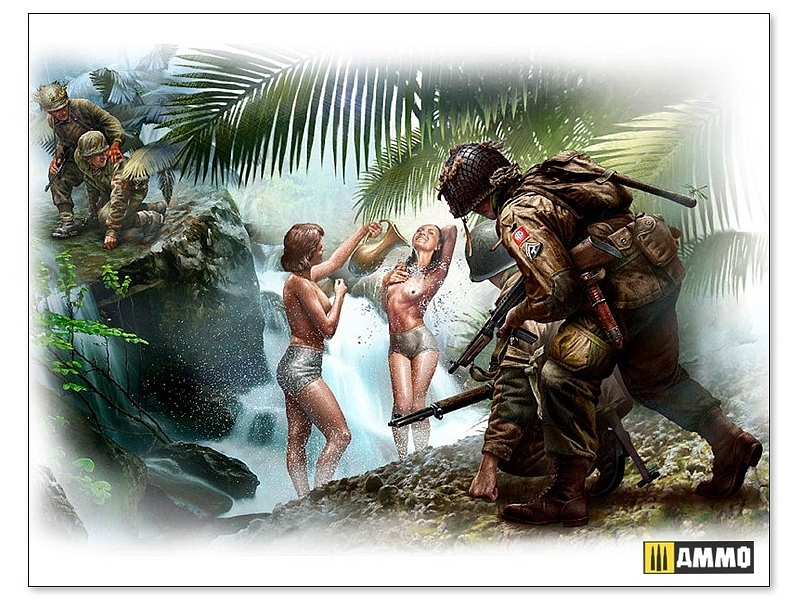 US and German paratroopers