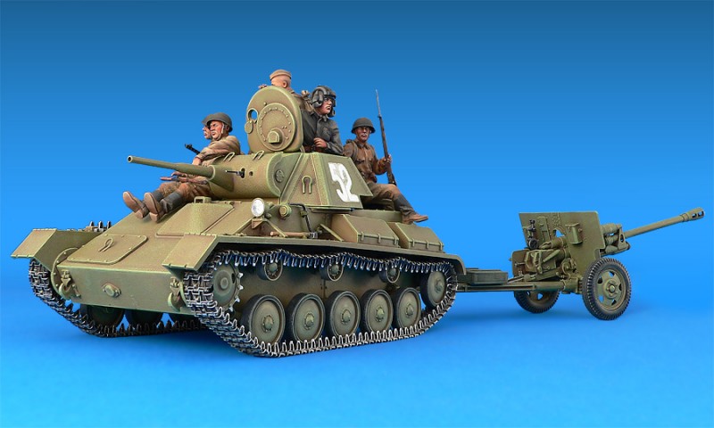 Soviet T-70M & ZIS-3 w/CREW