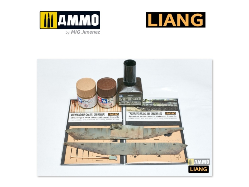 Streaking & Wet Effects Airbrush Stencils