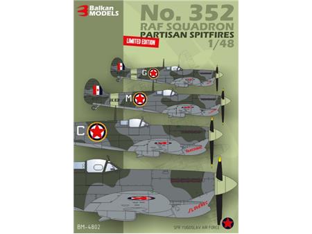No.352 RAF Squadron Partizanski Spitfire 1:48