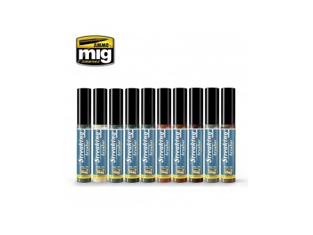 Komplet 10 Streaking brusherjev