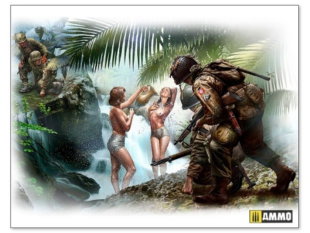 US and German paratroopers