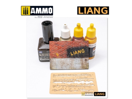 Chipping Effects Airbrush Stencils