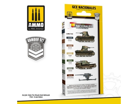 Barvni set za oklepna vozila Španske državljanske vojne (Nationalists Set)