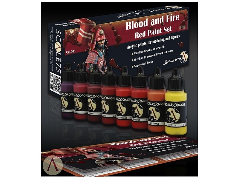 BLOOD AND FIRE RED PAINT SET