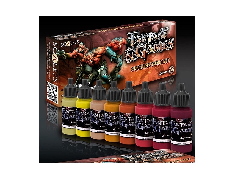 CREATURES FROM HELL PAINT SET