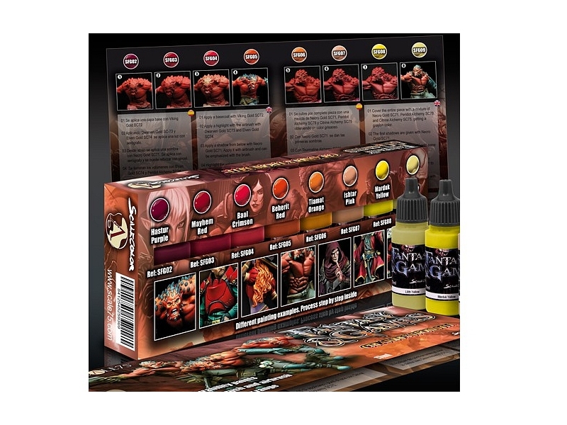 CREATURES FROM HELL PAINT SET