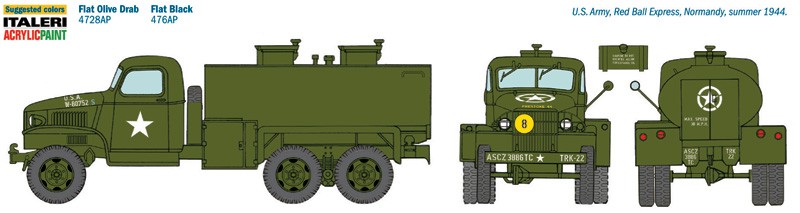 2,5 ton 6x6 Water Tank Truck D-DAY