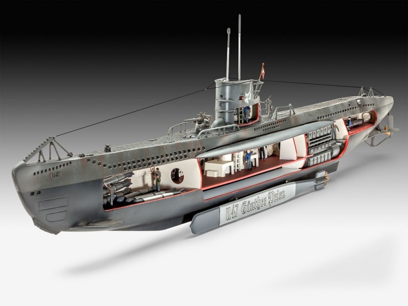 German Submarine U-47 w interour