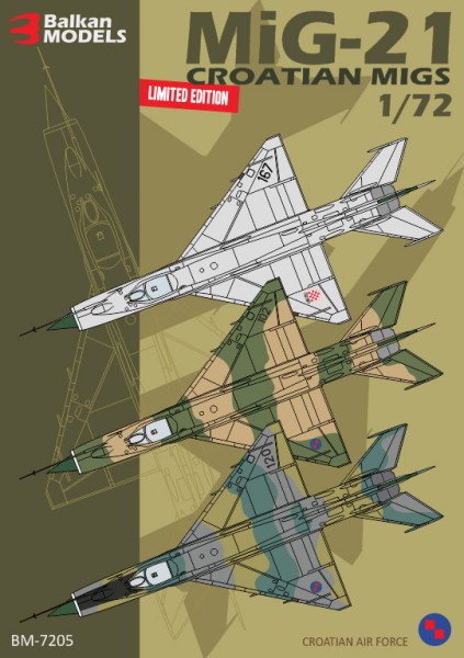 MiG-21 hrvaški MiGi 1:72