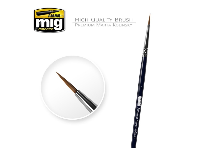 1 PREMIUM MARTA KOLINSKY ROUND BRUSH