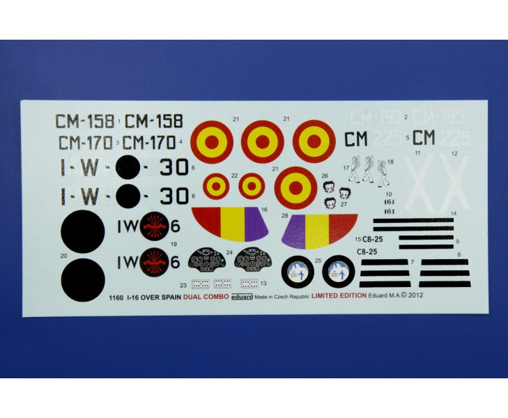 I-16 Type 10 Over Spain (Dual Combo/2 maketi v kompletu) Limited edition