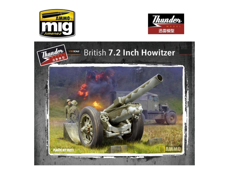 Maketa Britanskega topa 7,2 inch Howitzer