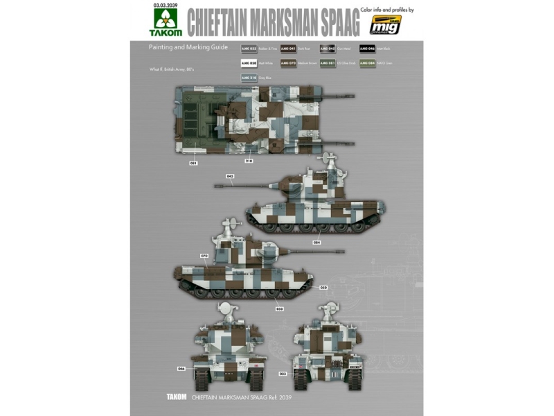 British Air-defense Weapon System Chieftain Marksman SPAAG