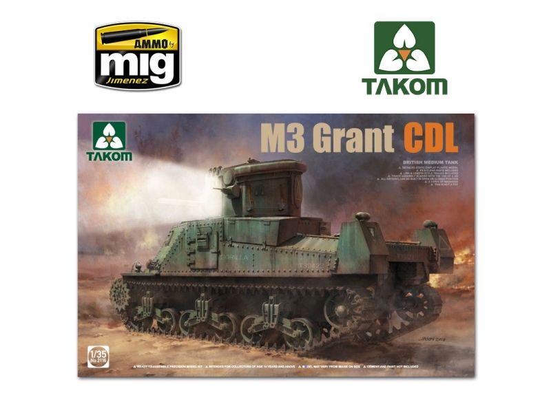  BRITISH MEDIUM TANK M3 GRANT CDL