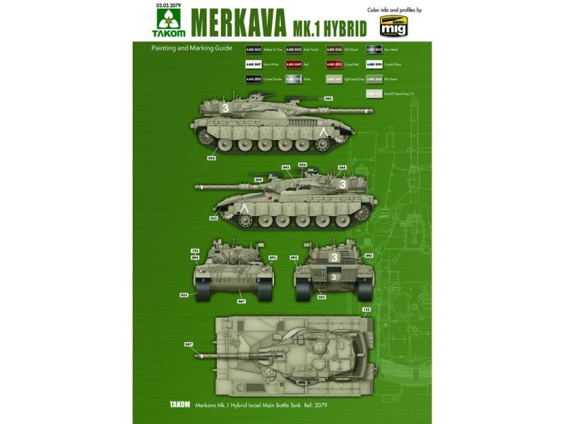 Israel Main Battle Tank Merkava (Hybrid)