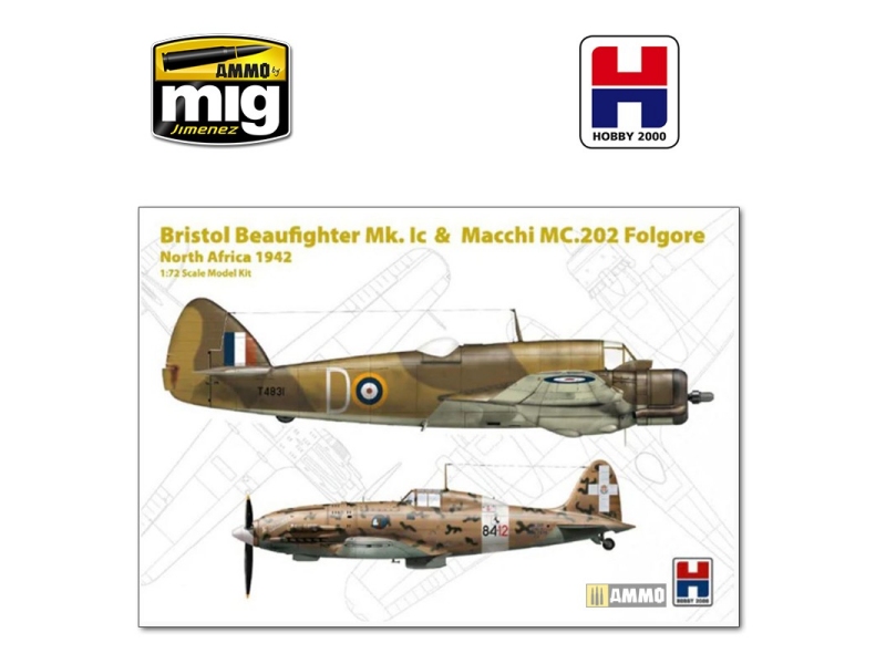 Bristol Beaufighter Mk. Ic @ Macchi MC.202 Folgore