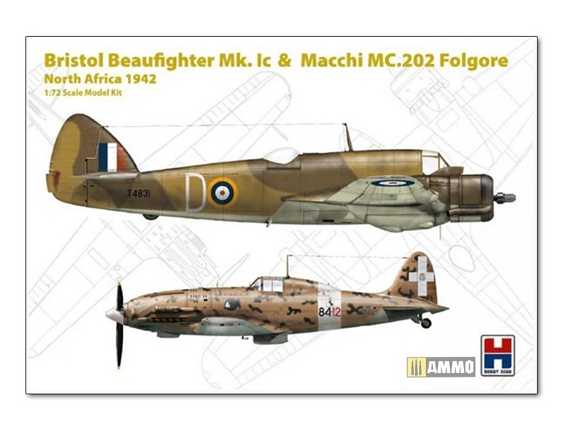 Bristol Beaufighter Mk. Ic @ Macchi MC.202 Folgore