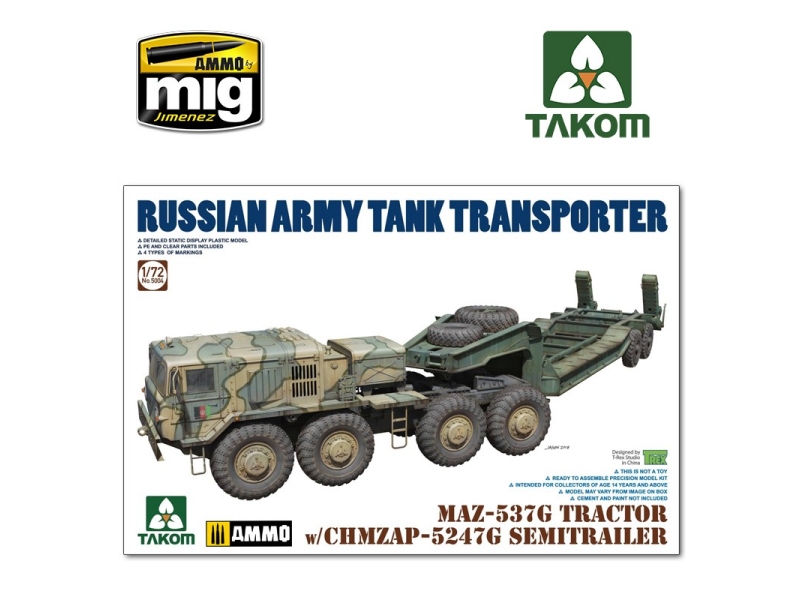 MAZ-537G Tractor w/chmzap-5247G Semitrailer