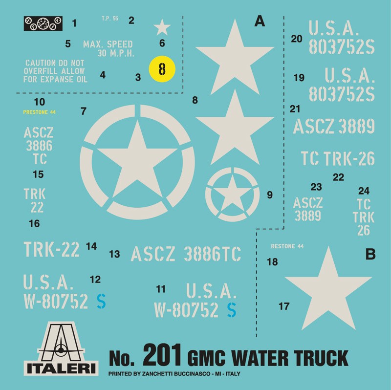 2,5 ton 6x6 Water Tank Truck D-DAY