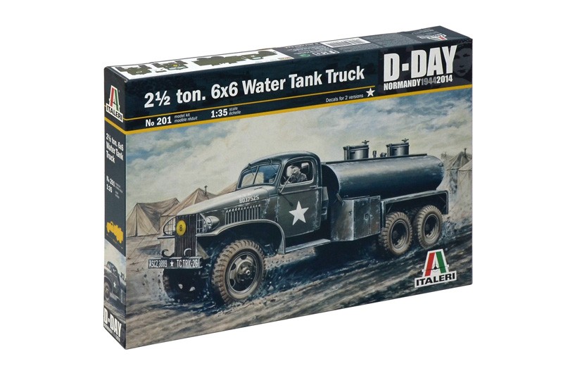 2,5 ton 6x6 Water Tank Truck D-DAY