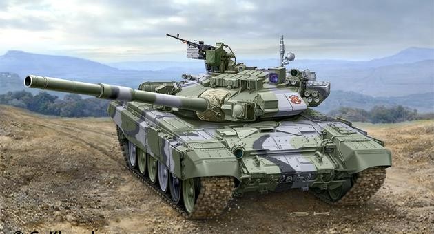 Russian Battle Tank T-90A