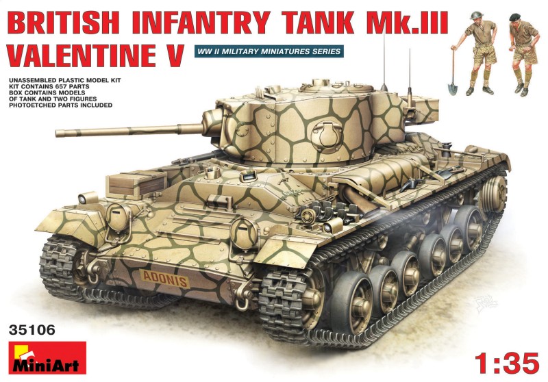 British infantry tank Mk.III Valentine V