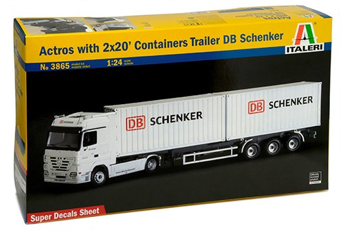 Actros with 2 x 20 Containers trailer DB SCHENKER