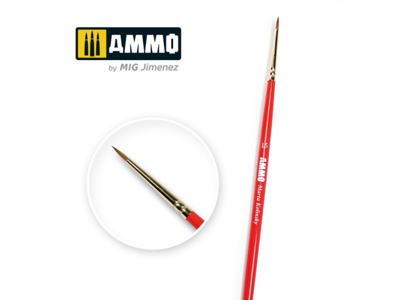 1,5 AMMO Marta Kolinsky Premium Brush