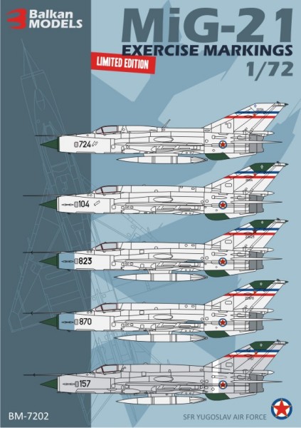 MiG-21 Vadbene oznake 1:72