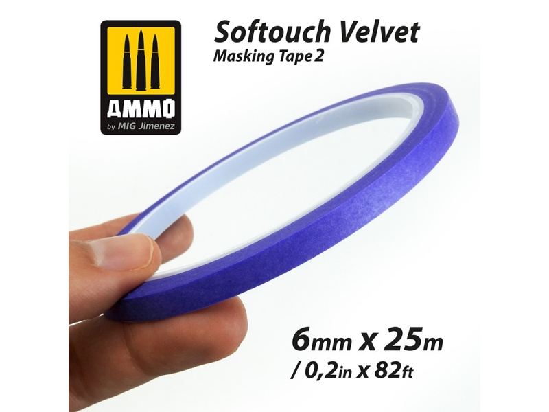 SOFTOUCH VELVET MASKING TAPE 2 (6mm X 25M)