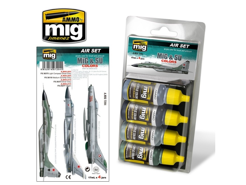 MIG & SU Fighters Greys