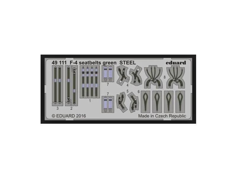 Varnostni pasovi za letala F-14 green steel 1/48