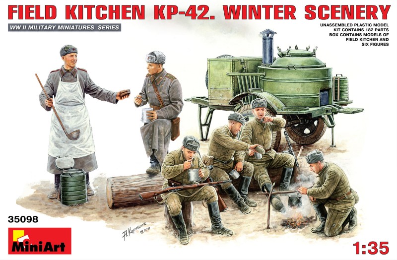 Field kitchen KP-42. WINTER SCENERY
