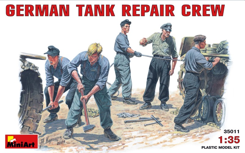 German Tank repair crew