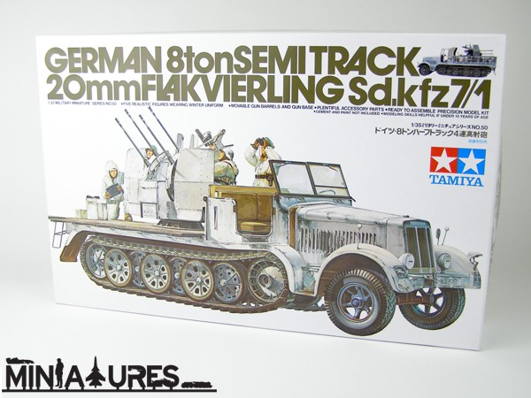 German 8 ton Semi Track 20mm Flakvierling Sd.kfz 7/1