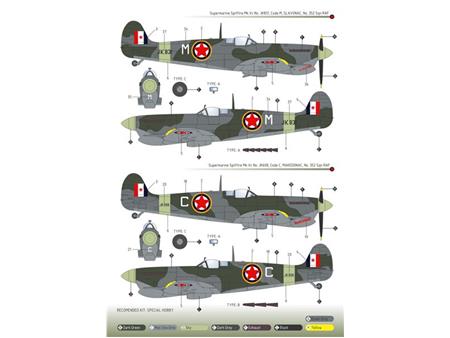 No.352 RAF Squadron Partizanski Spitfire 1:48