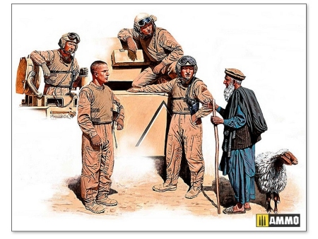 Modern US tankmen in Afganistan