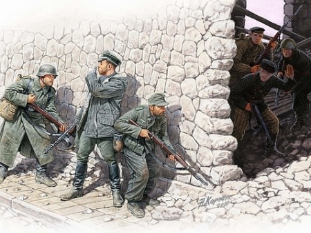 Nemški in Ruski vojaki (pomlad, 1943)