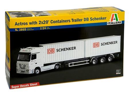 Actros with 2 x 20 Containers trailer DB SCHENKER