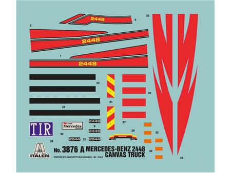 Mercedes benz 2448 Canvas Truck
