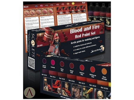 BLOOD AND FIRE RED PAINT SET