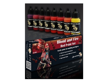 BLOOD AND FIRE RED PAINT SET