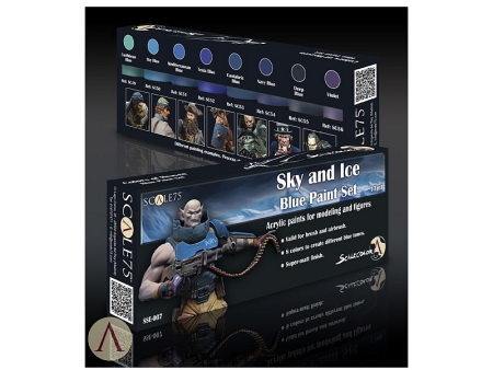 SKY AND ICE BLUE PAINT SET